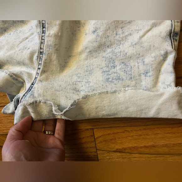 Stonewash Jean Shorts Denim Shortie Cutoff Jorts art class Girls 10/12 - Picture 4 of 8